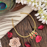 Traditional Kerala Naga Padam Neckpiece- Red - G15305